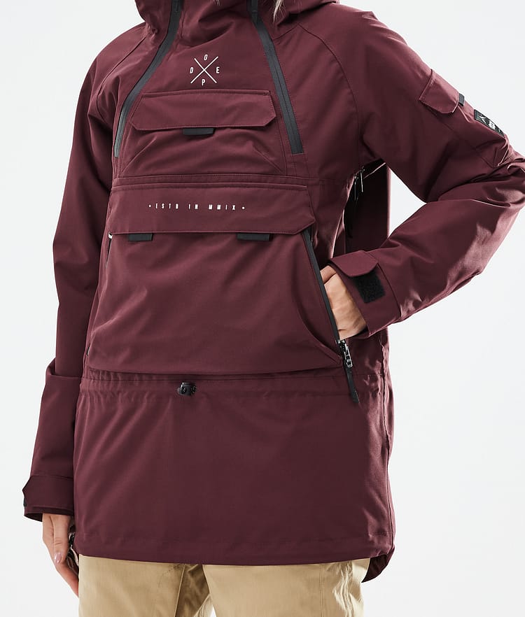 Dope Akin W 21 Laskettelutakki Naiset Burgundy, Image 9 of 11