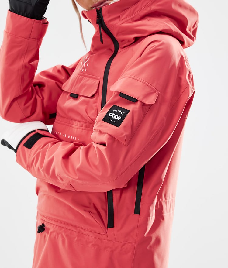 Dope Akin W 21 Lumilautailutakki Naiset Coral, Image 2 of 11