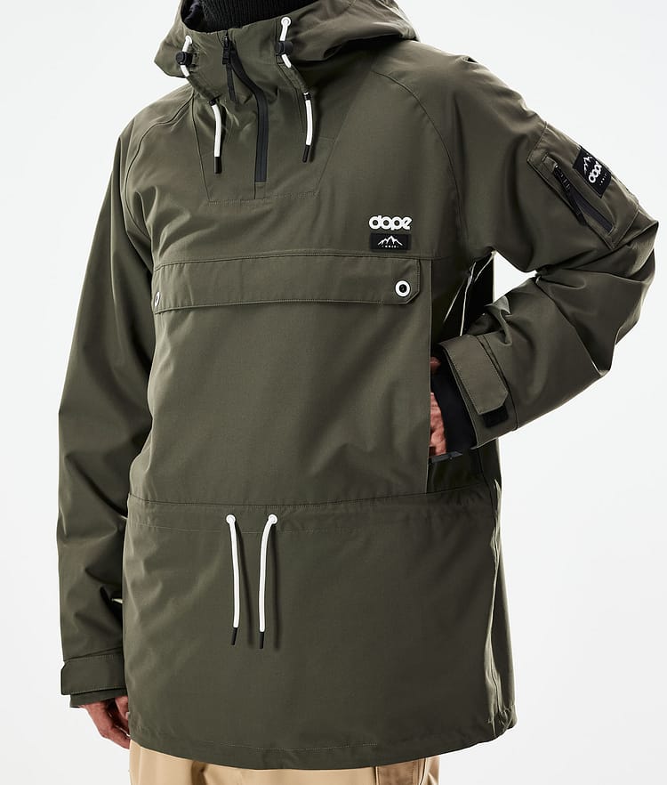 Dope Annok 21 Lumilautailutakki Miehet Olive Green, Image 9 of 10