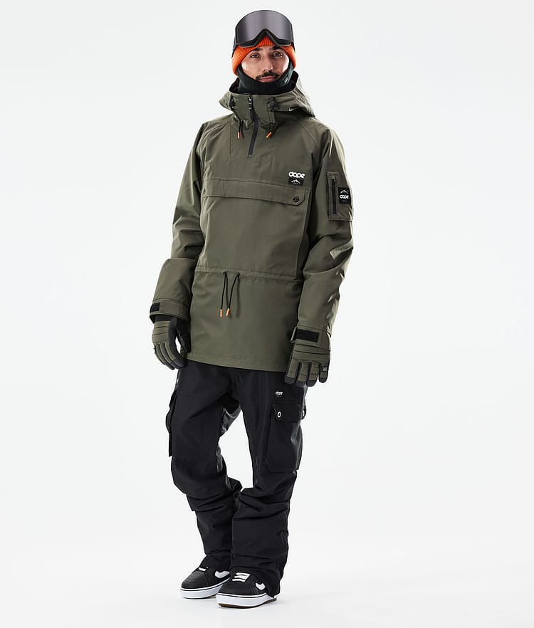 Dope Annok 21 Lumilautailutakki Miehet Olive Green/Black, Image 4 of 10