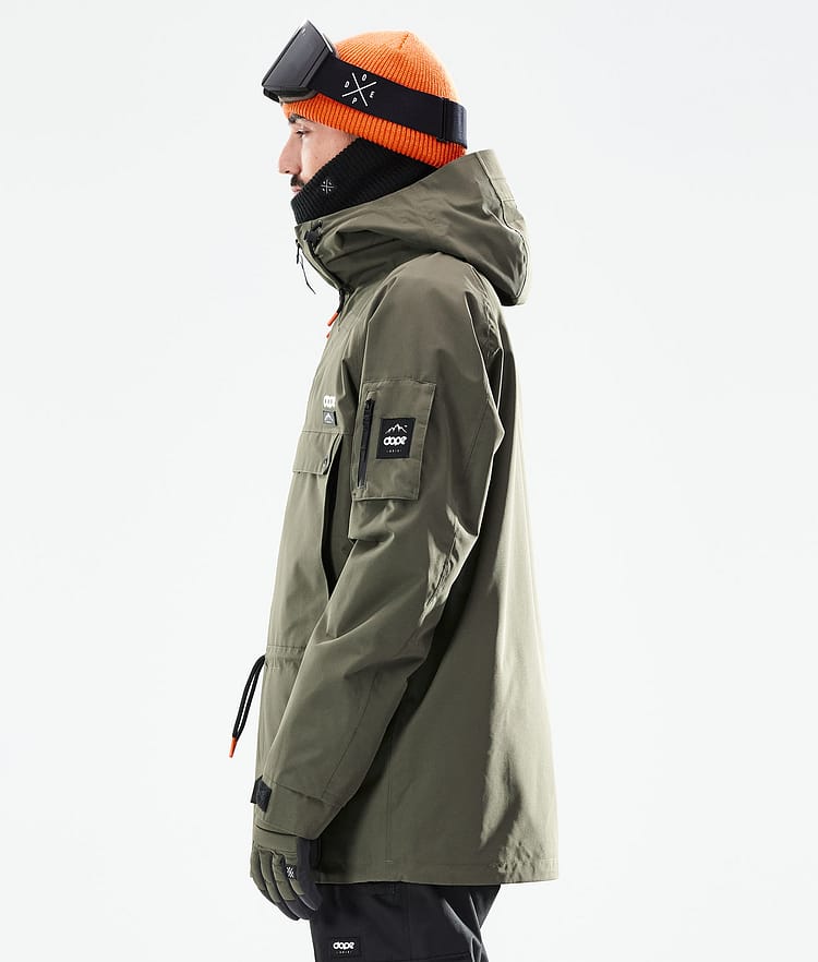 Dope Annok 21 Lumilautailutakki Miehet Olive Green/Black, Image 7 of 10
