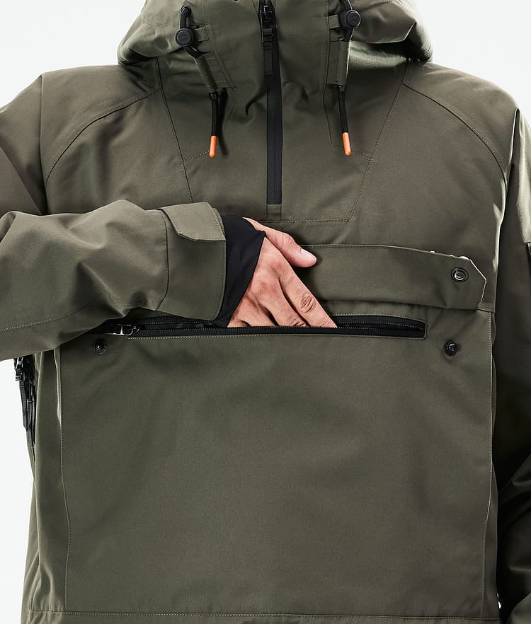 Dope Annok 21 Lumilautailutakki Miehet Olive Green/Black, Image 10 of 10