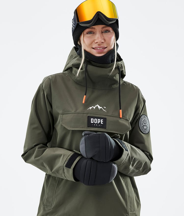 Dope Blizzard W 21 Lumilautailutakki Naiset Olive Green, Image 2 of 9