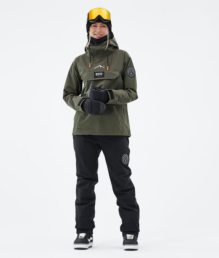 Dope Blizzard W 21 Lumilautailutakki Naiset Olive Green, Image 3 of 9