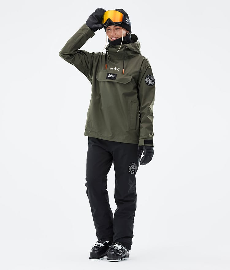 Dope Blizzard W 21 Laskettelutakki Naiset Olive Green, Image 3 of 9