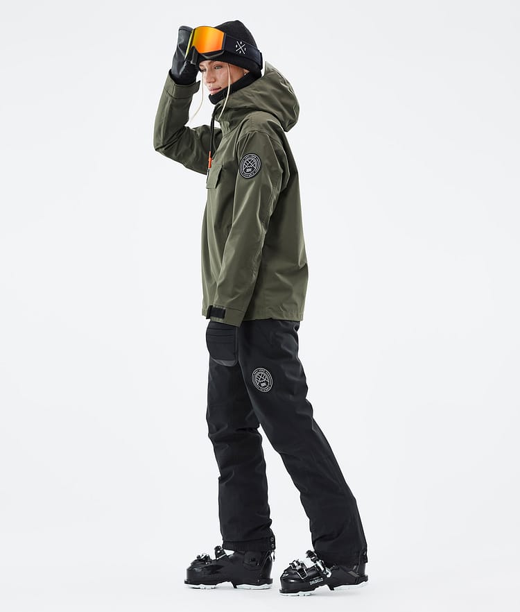 Dope Blizzard W 21 Laskettelutakki Naiset Olive Green, Image 4 of 9