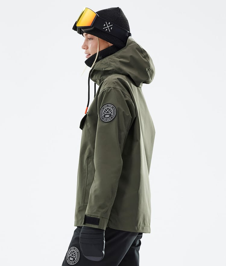 Dope Blizzard W 21 Lumilautailutakki Naiset Olive Green, Image 6 of 9