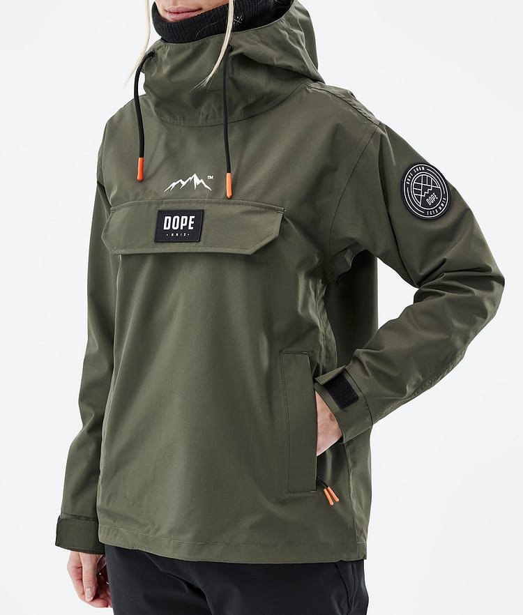 Dope Blizzard W 21 Laskettelutakki Naiset Olive Green, Image 8 of 9