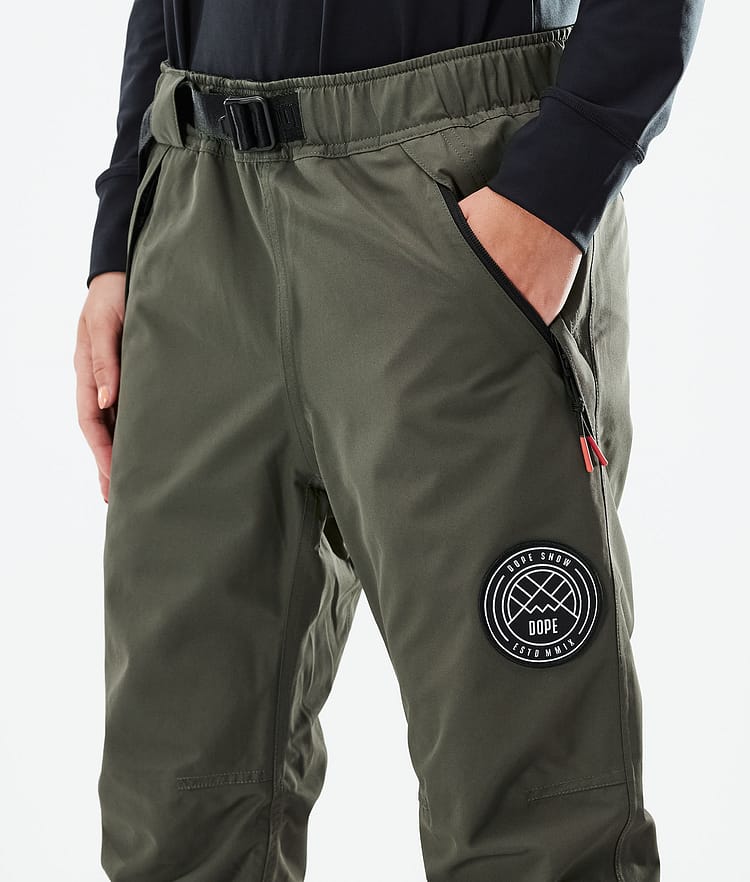 Dope Blizzard W 21 Lasketteluhousut Naiset Olive Green, Image 4 of 4