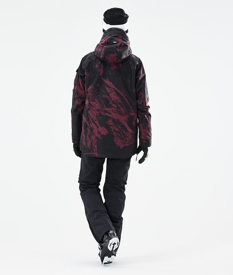Dope Akin W 21 Laskettelutakki Naiset Paint Burgundy, Image 6 of 11