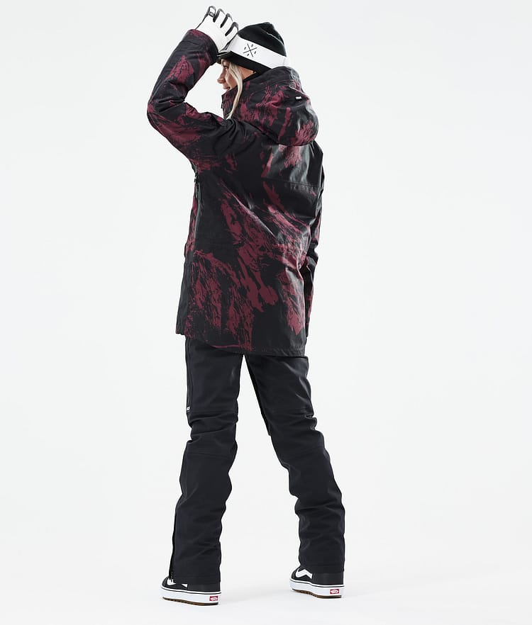 Dope Akin W 21 Lumilautailutakki Naiset Paint Burgundy, Image 6 of 11