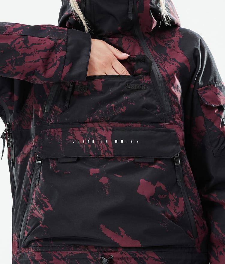 Dope Akin W 21 Laskettelutakki Naiset Paint Burgundy, Image 11 of 11