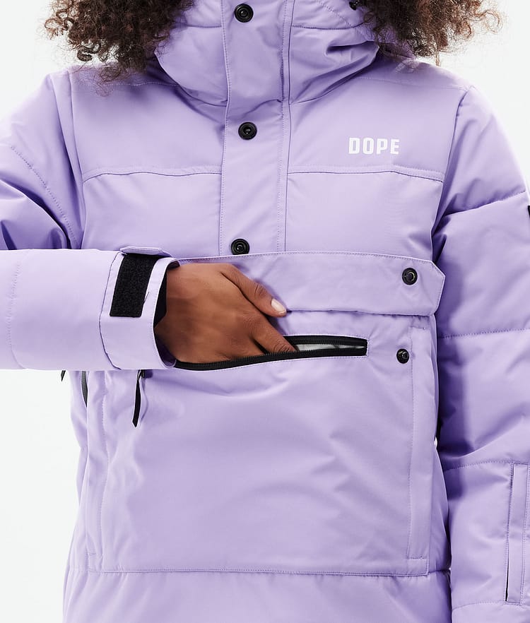 Dope Puffer W 2021 Laskettelutakki Naiset Faded Violet, Kuva 10 / 10