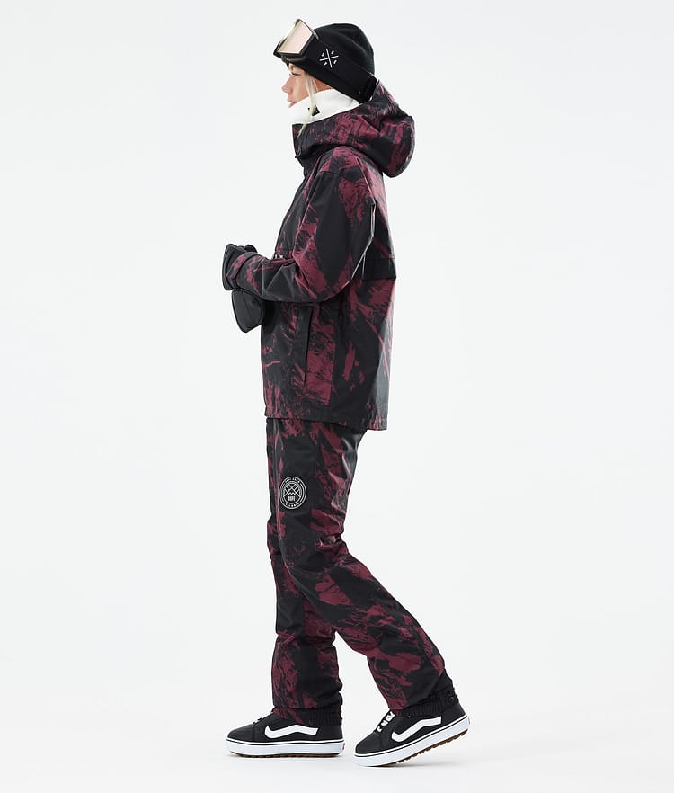 Dope Legacy W 21 Lumilautailutakki Naiset Paint Burgundy, Image 5 of 10