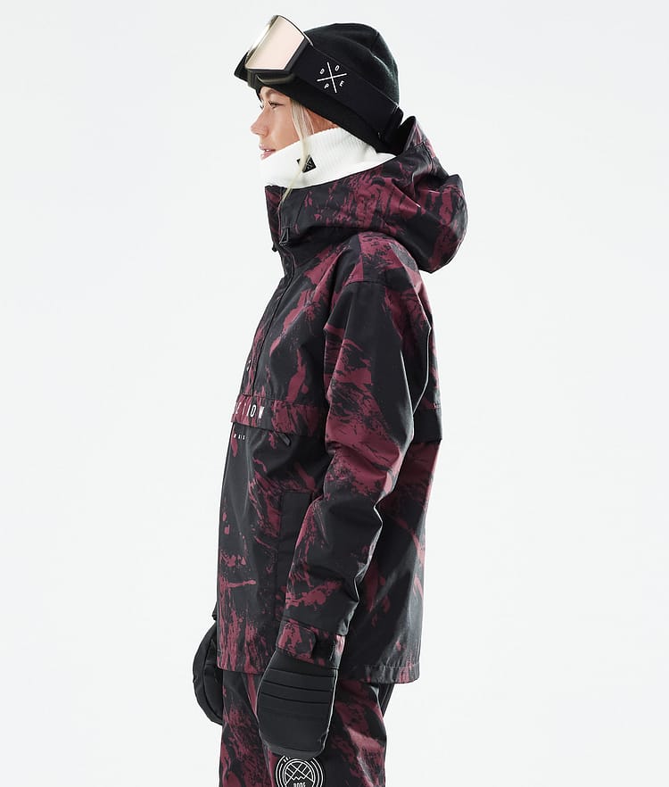 Dope Legacy W 21 Lumilautailutakki Naiset Paint Burgundy, Image 7 of 10