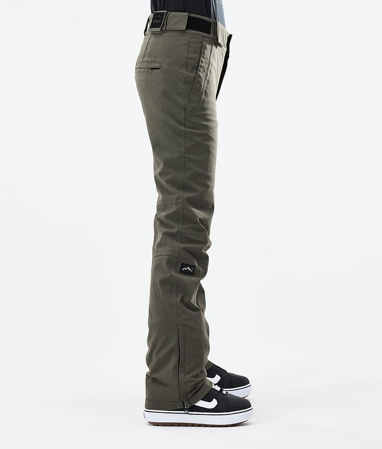 Dope Con W 21 Lumilautailuhousut Naiset Olive Green, Image 2 of 5