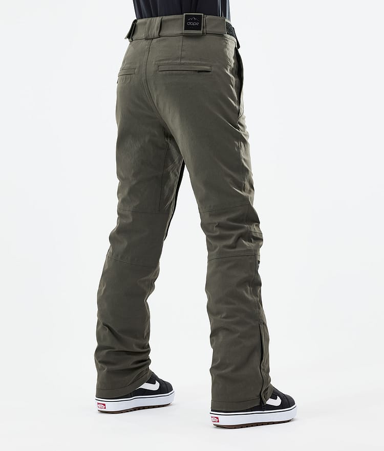 Dope Con W 21 Lumilautailuhousut Naiset Olive Green, Image 3 of 5