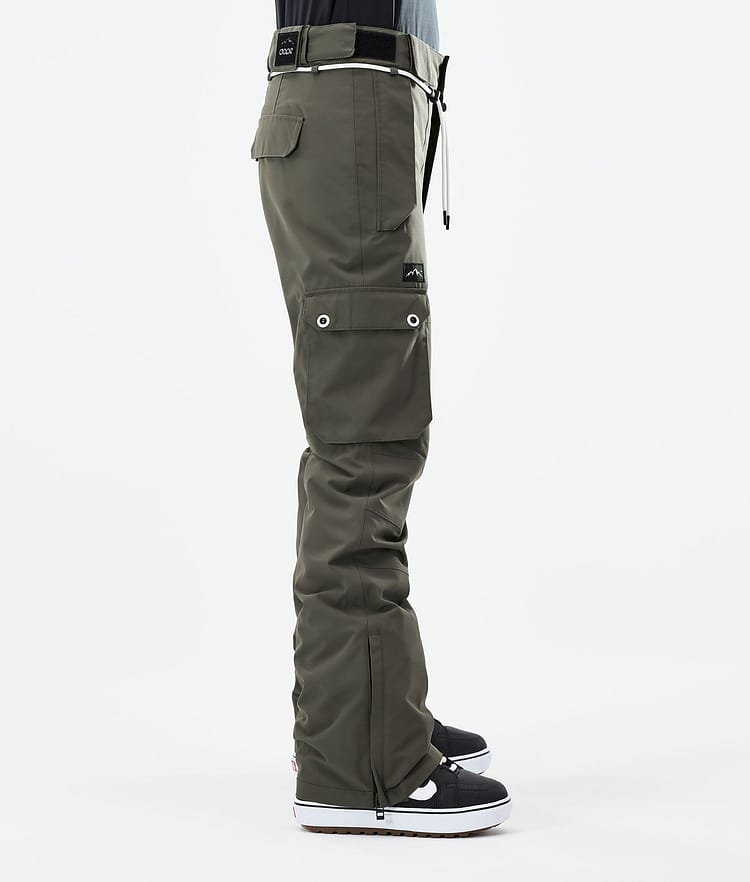 Dope Iconic W 21 Lumilautailuhousut Naiset Olive Green, Image 2 of 6
