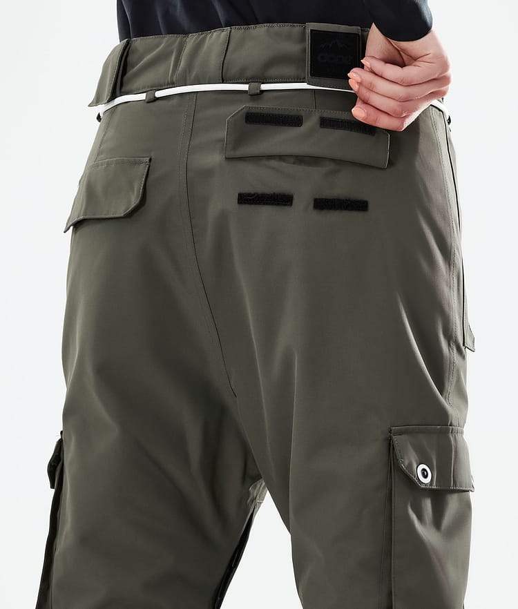 Dope Iconic W 21 Lumilautailuhousut Naiset Olive Green, Image 6 of 6