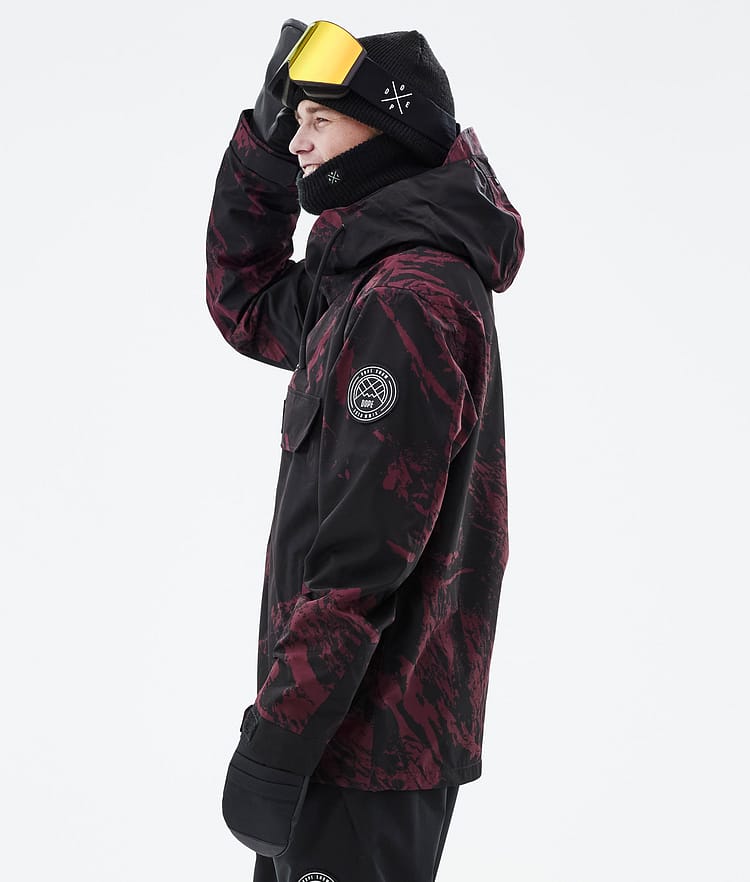 Dope Blizzard 21 Laskettelutakki Miehet Paint Burgundy, Image 6 of 9
