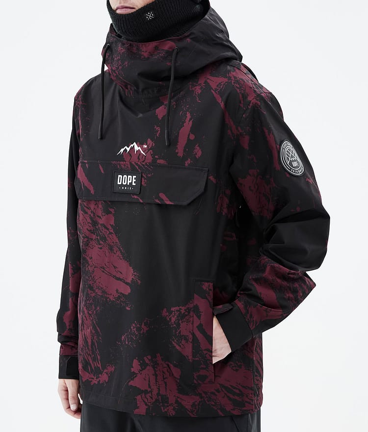 Dope Blizzard 21 Lumilautailutakki Miehet Paint Burgundy, Image 8 of 9