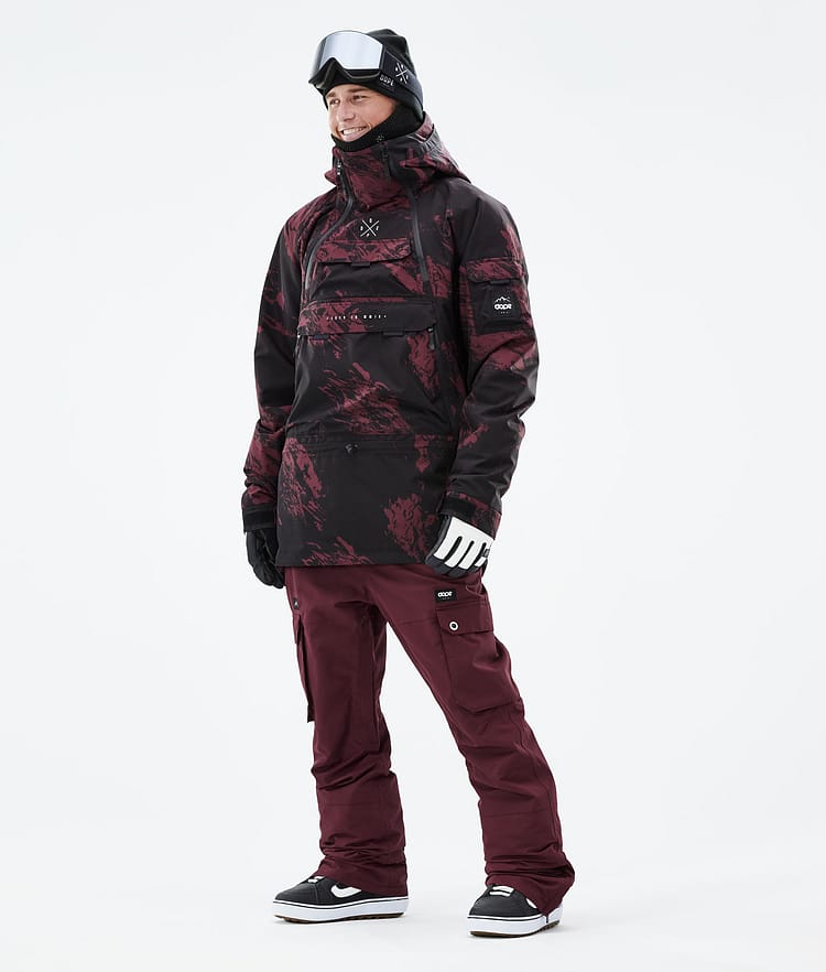 Dope Akin 21 Lumilautailutakki Miehet Paint Burgundy, Image 4 of 10