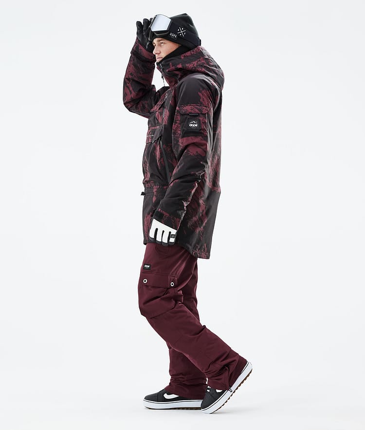 Dope Akin 21 Lumilautailutakki Miehet Paint Burgundy, Image 5 of 10