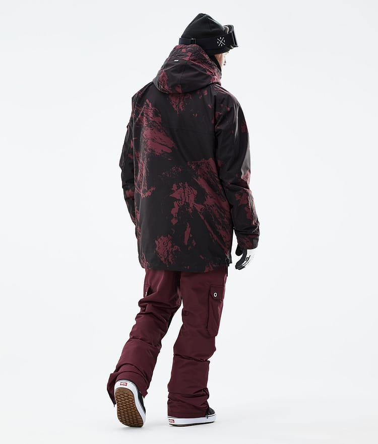 Dope Akin 21 Lumilautailutakki Miehet Paint Burgundy, Image 6 of 10