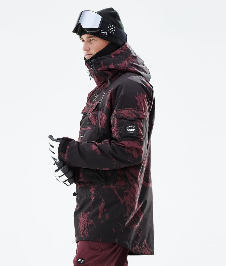 Dope Akin 21 Lumilautailutakki Miehet Paint Burgundy, Image 7 of 10