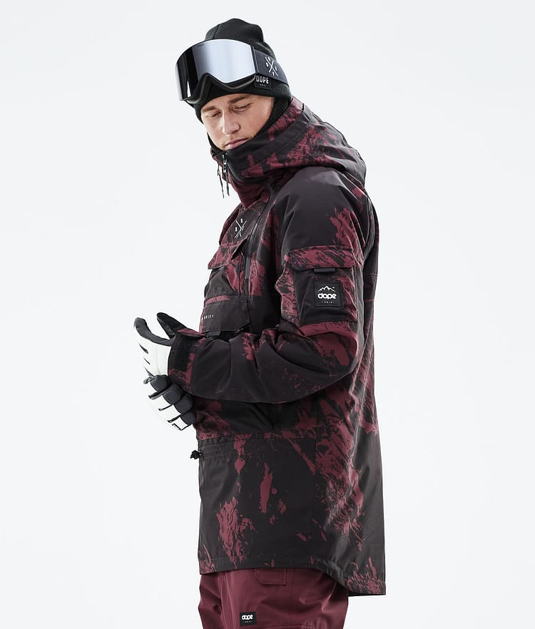 Dope Akin 21 Laskettelutakki Miehet Paint Burgundy, Image 7 of 10