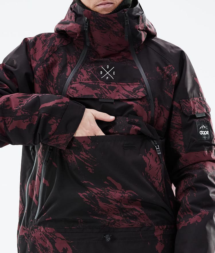 Dope Akin 21 Laskettelutakki Miehet Paint Burgundy, Image 10 of 10