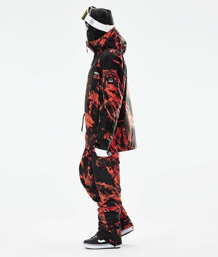 Dope Annok 21 Lumilautailutakki Miehet Paint Orange, Image 4 of 10