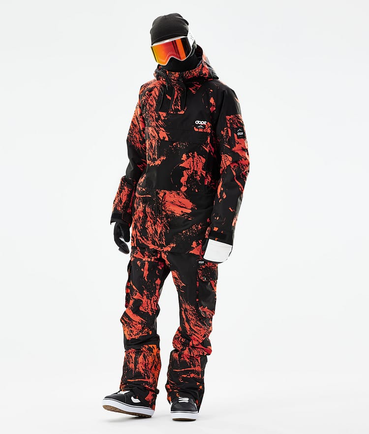 Dope Annok 21 Lumilautailutakki Miehet Paint Orange, Image 6 of 10
