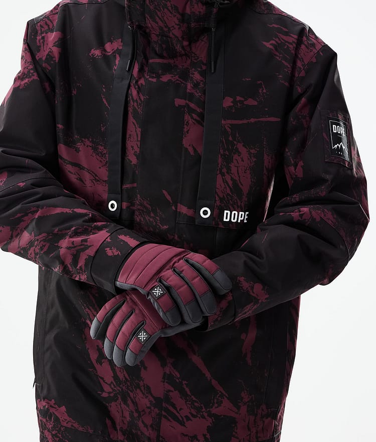 Dope Mojo Laskettelutakki Miehet Paint Burgundy, Image 2 of 11