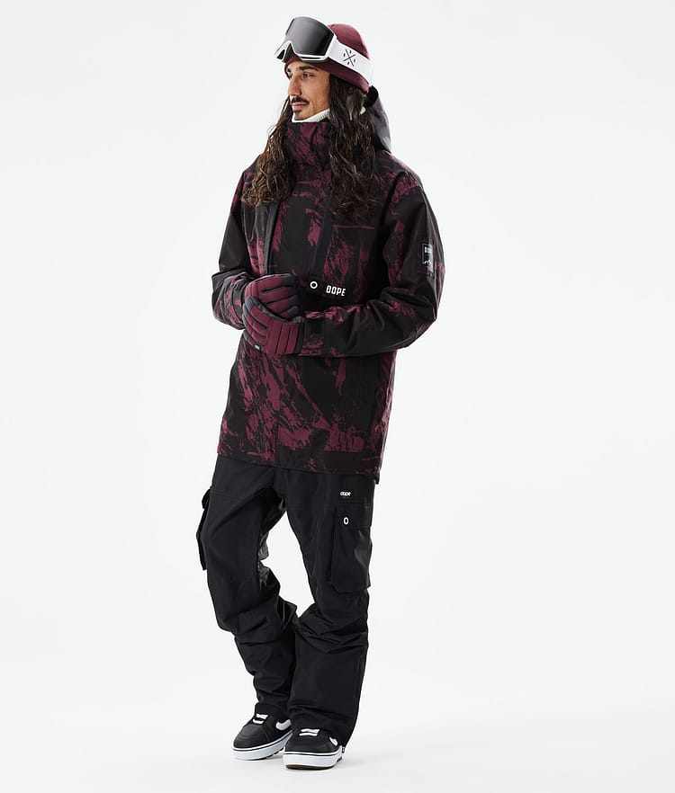 Dope Mojo Lumilautailutakki Miehet Paint Burgundy, Image 4 of 11