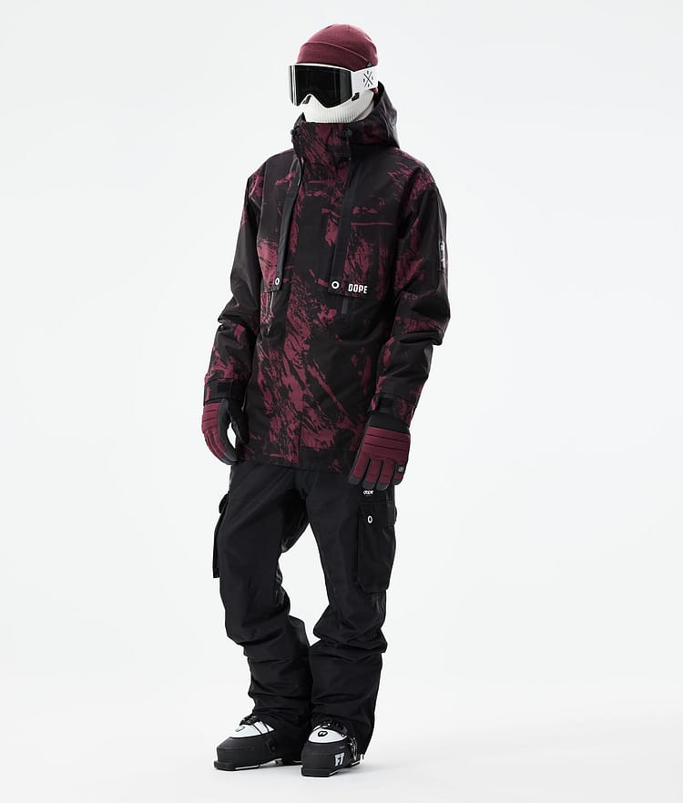 Dope Mojo Laskettelutakki Miehet Paint Burgundy, Image 4 of 11