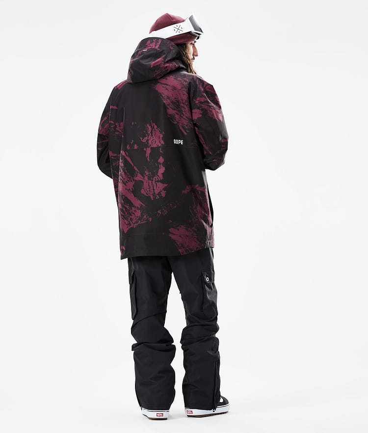 Dope Mojo Lumilautailutakki Miehet Paint Burgundy, Image 6 of 11