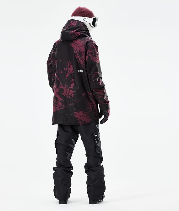 Dope Mojo Laskettelutakki Miehet Paint Burgundy, Image 6 of 11