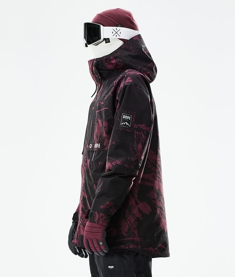 Dope Mojo Laskettelutakki Miehet Paint Burgundy, Image 7 of 11