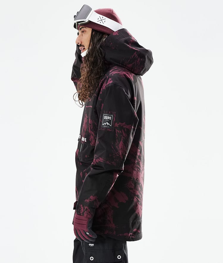 Dope Mojo Lumilautailutakki Miehet Paint Burgundy, Image 7 of 11