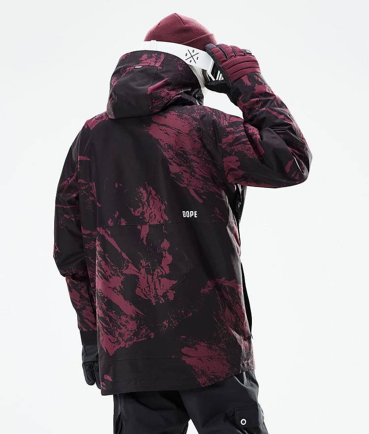 Dope Mojo Laskettelutakki Miehet Paint Burgundy, Image 8 of 11