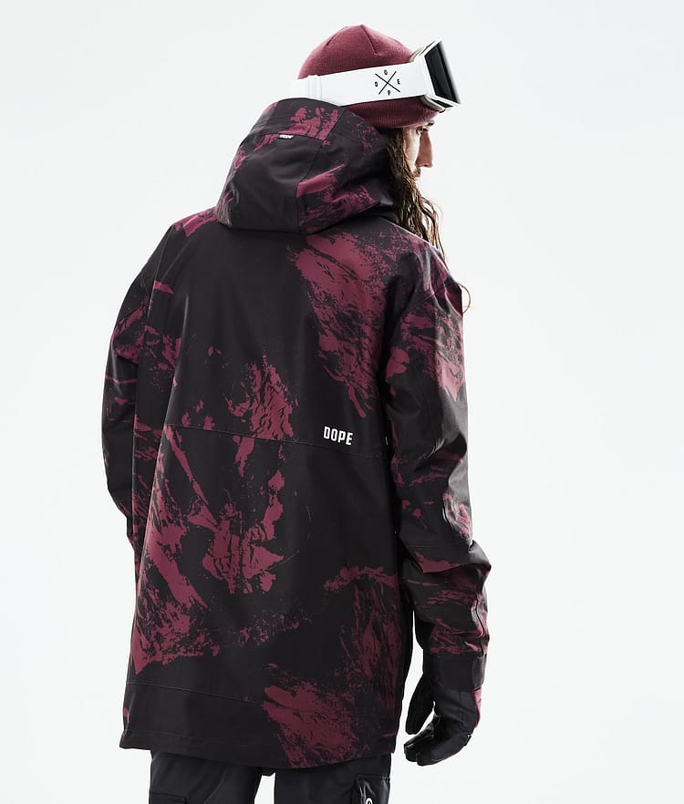 Dope Mojo Lumilautailutakki Miehet Paint Burgundy, Image 8 of 11
