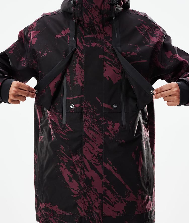 Dope Mojo Laskettelutakki Miehet Paint Burgundy, Image 10 of 11
