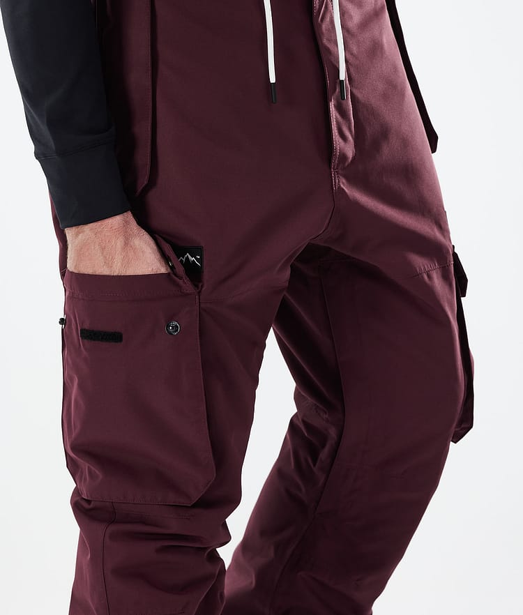 Dope Iconic 21 Lumilautailuhousut Miehet Burgundy, Image 5 of 6