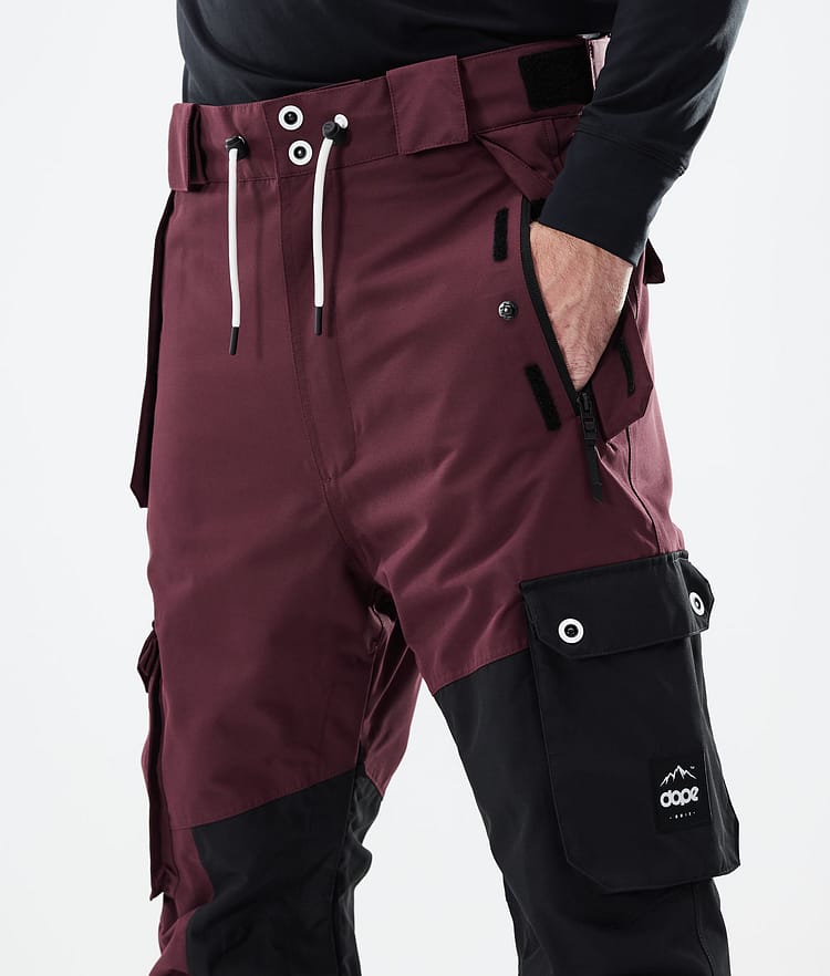 Dope Adept 21 Lumilautailuhousut Miehet Burgundy/Black, Image 4 of 6
