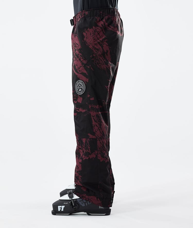 Dope Blizzard 21 Lasketteluhousut Miehet Paint Burgundy, Image 2 of 4