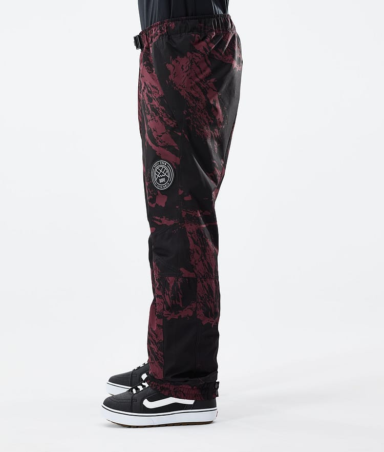 Dope Blizzard 21 Lumilautailuhousut Miehet Paint Burgundy, Image 2 of 4