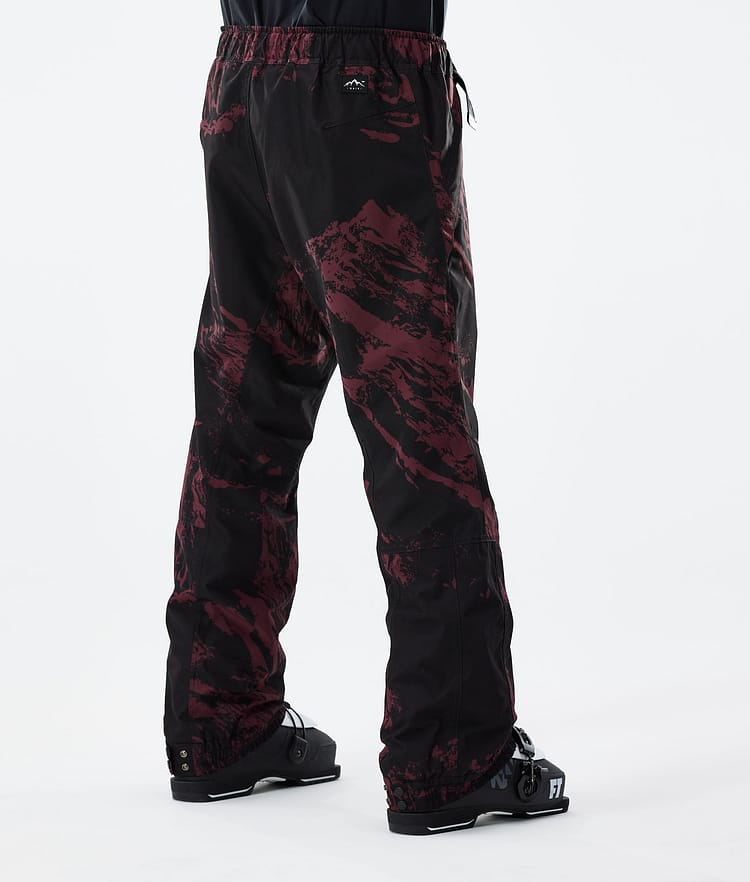 Dope Blizzard 21 Lasketteluhousut Miehet Paint Burgundy, Image 3 of 4
