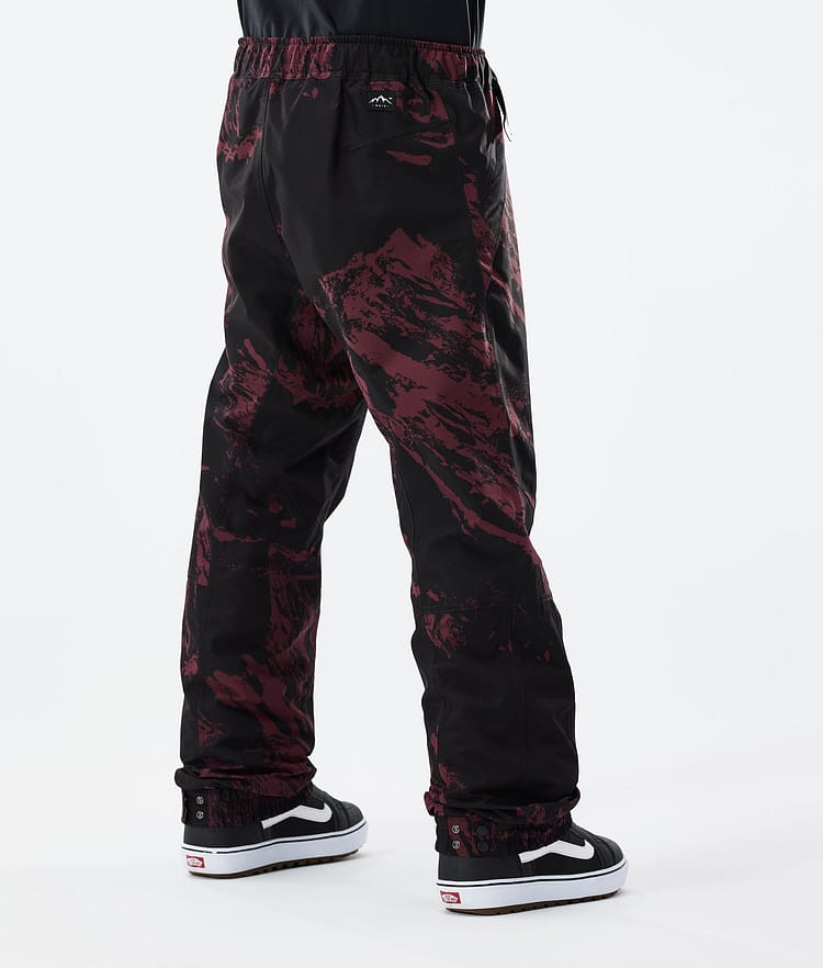 Dope Blizzard 21 Lumilautailuhousut Miehet Paint Burgundy, Image 3 of 4