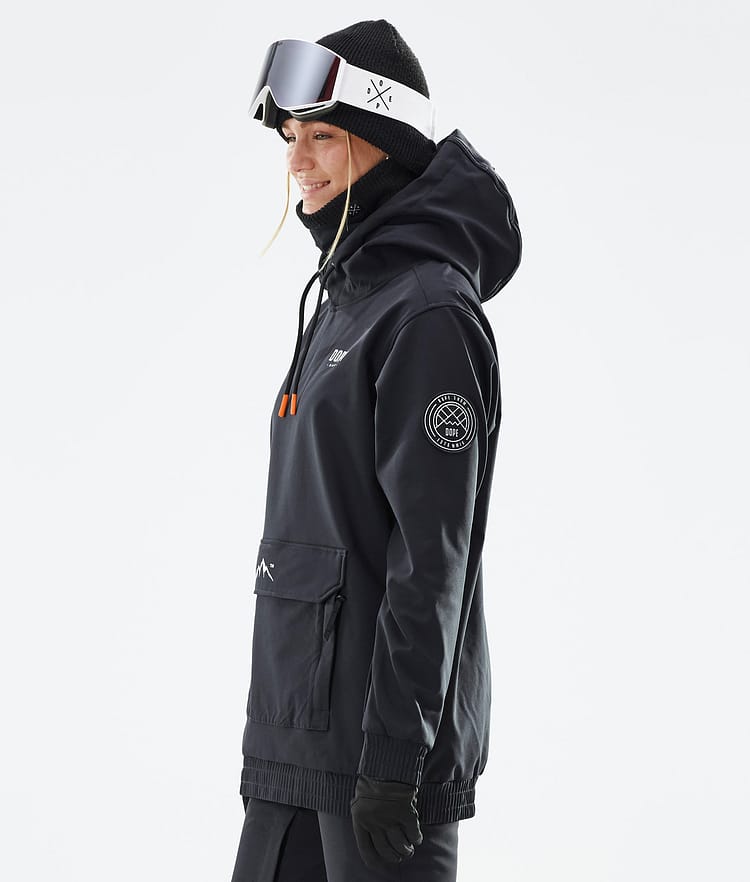 Dope Wylie W Lumilautailutakki Naiset Capital Black, Image 6 of 9